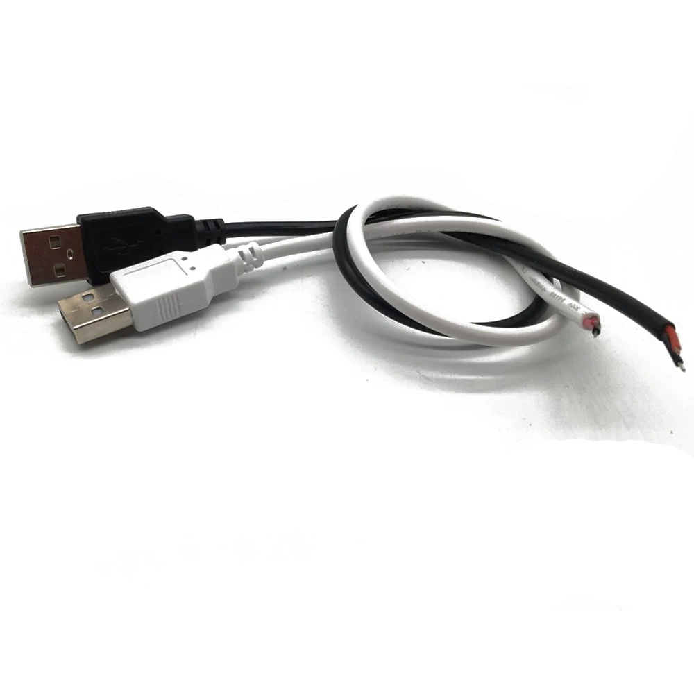 1 шт. 0 5 м В 2Pin провод usb кабель луженая медь разъем с разъемом типа для USB
