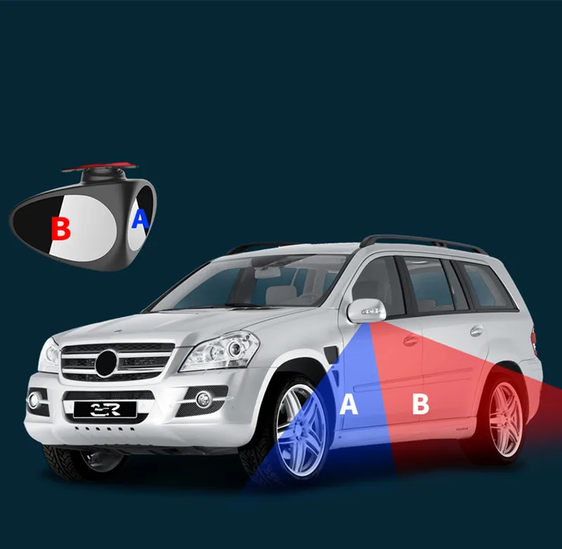 Новое Автомобильное Зеркало для слепых зон с поворотом на 360 градусов