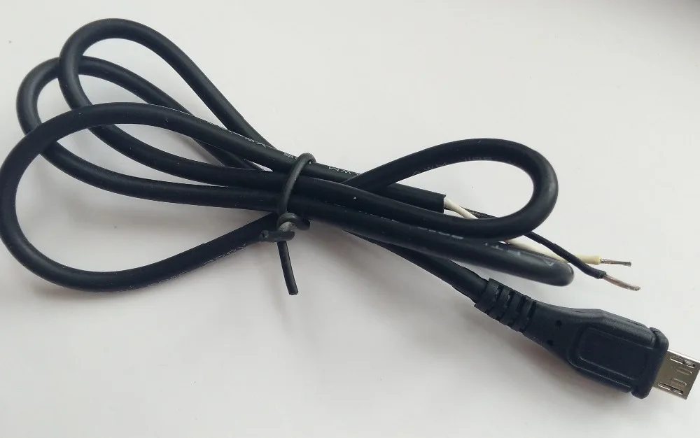 50 шт. Высококачественная штепсельная вилка micro Usb 0 7 м 70 см 2 провода кабель питания