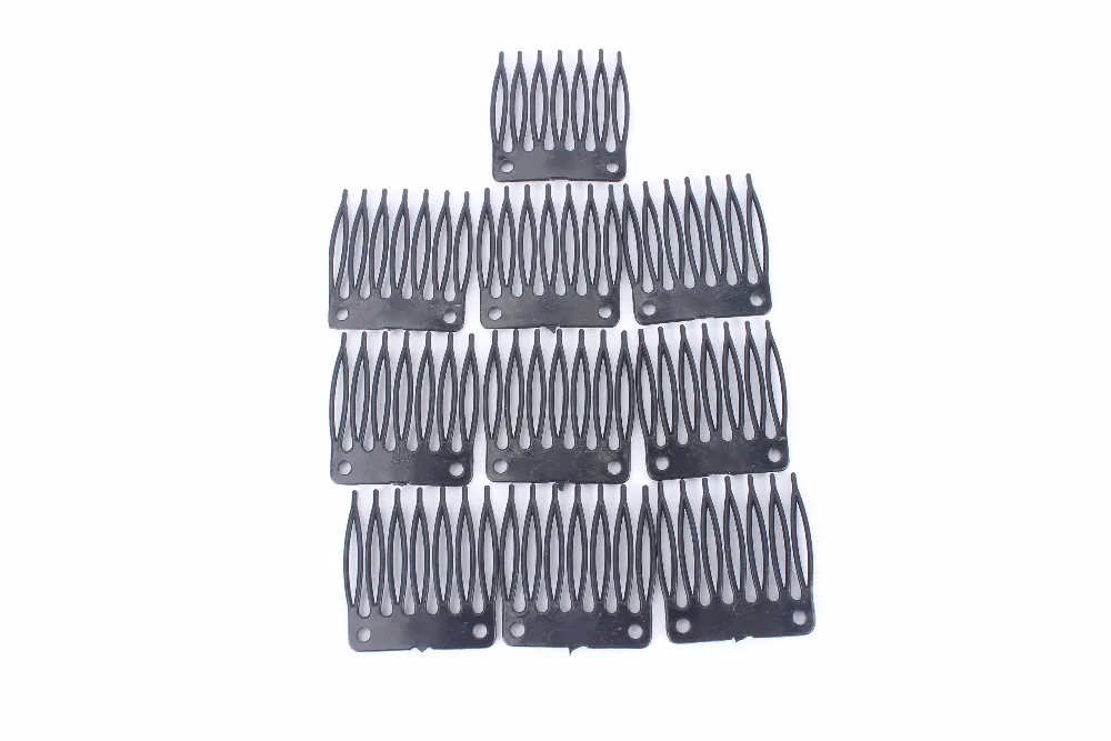 10 шт./лот Аксессуары для париков черные волосы по оптовой цене гребни прикрепить