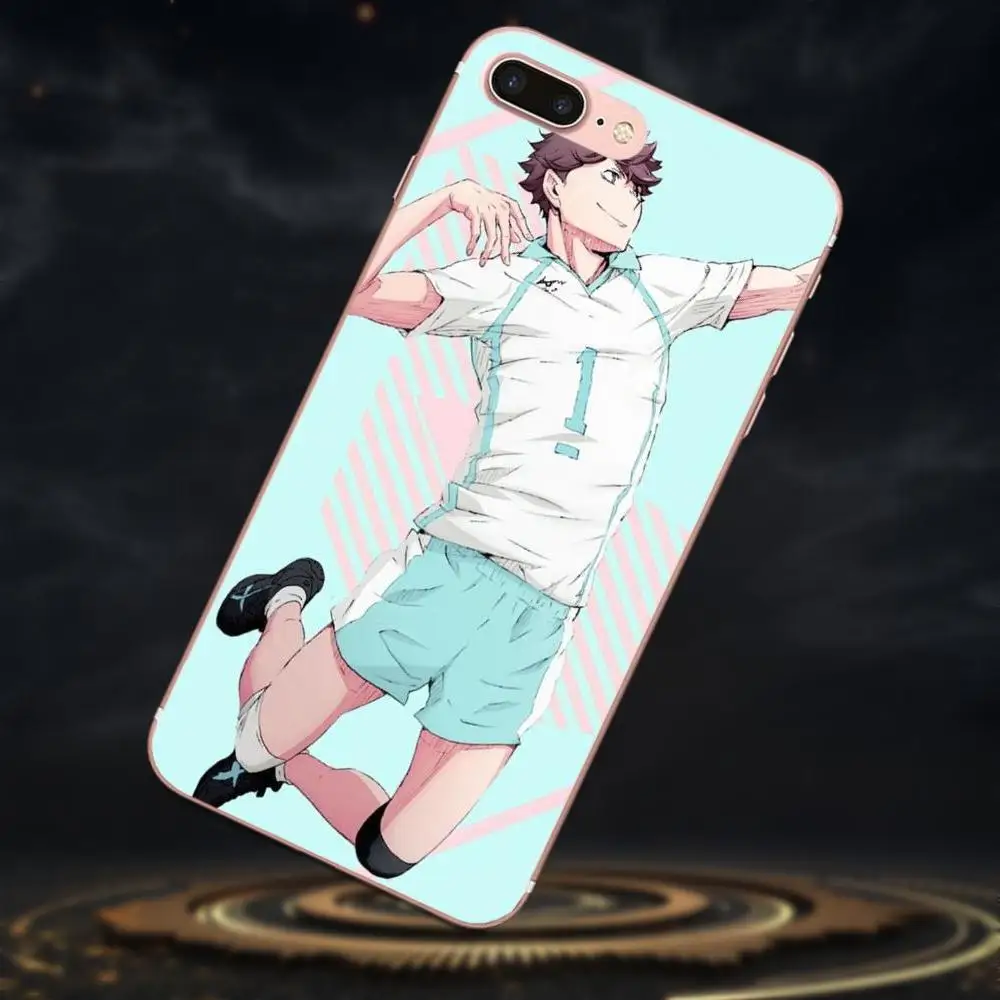 Чехол для мобильного телефона TPU с Аниме Haikyuu Oikawa Tooru Apple iPhone 4 4S 5 5C 5S SE 6 6S 7 8 Plus X XS Max XR