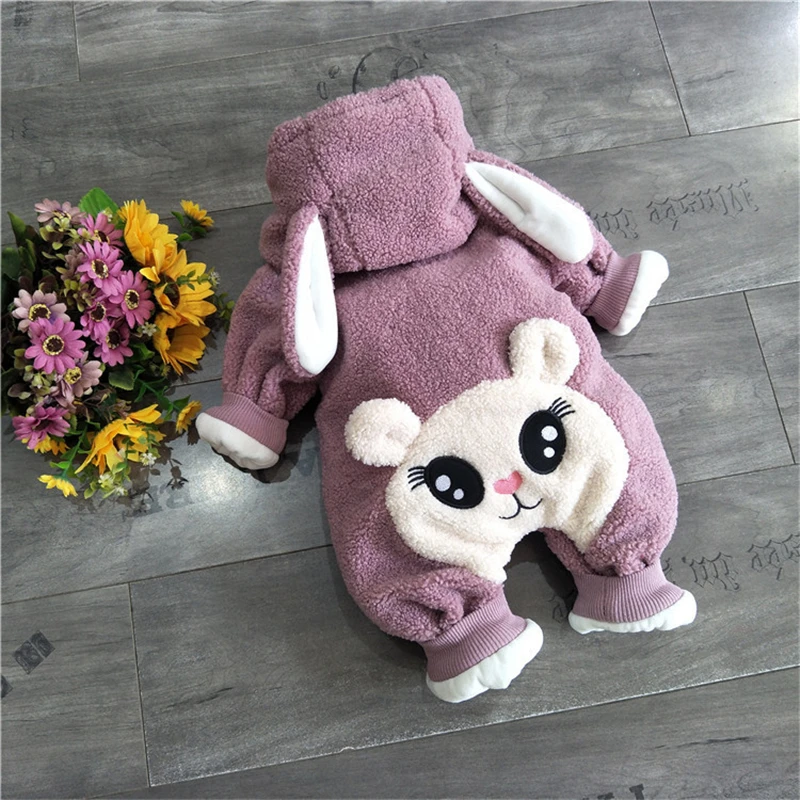 Милый детский комбинезон с вышивкой и индивидуальным карманом бархатная одежда