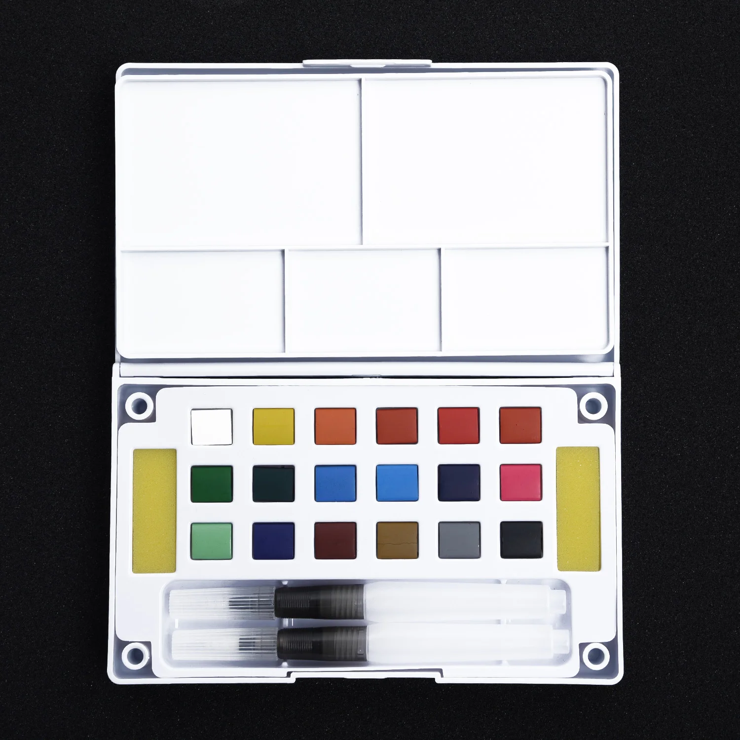 Набор акварельных красок для художника цветные пигменты рисования с коробкой