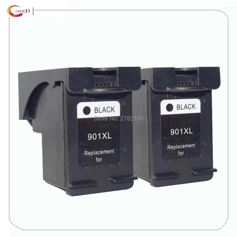 2 черный картридж для HP 901 XL чернильные картриджи Officejet 4500 J4500 J4540 J4550 J4580 J4640 J4680c