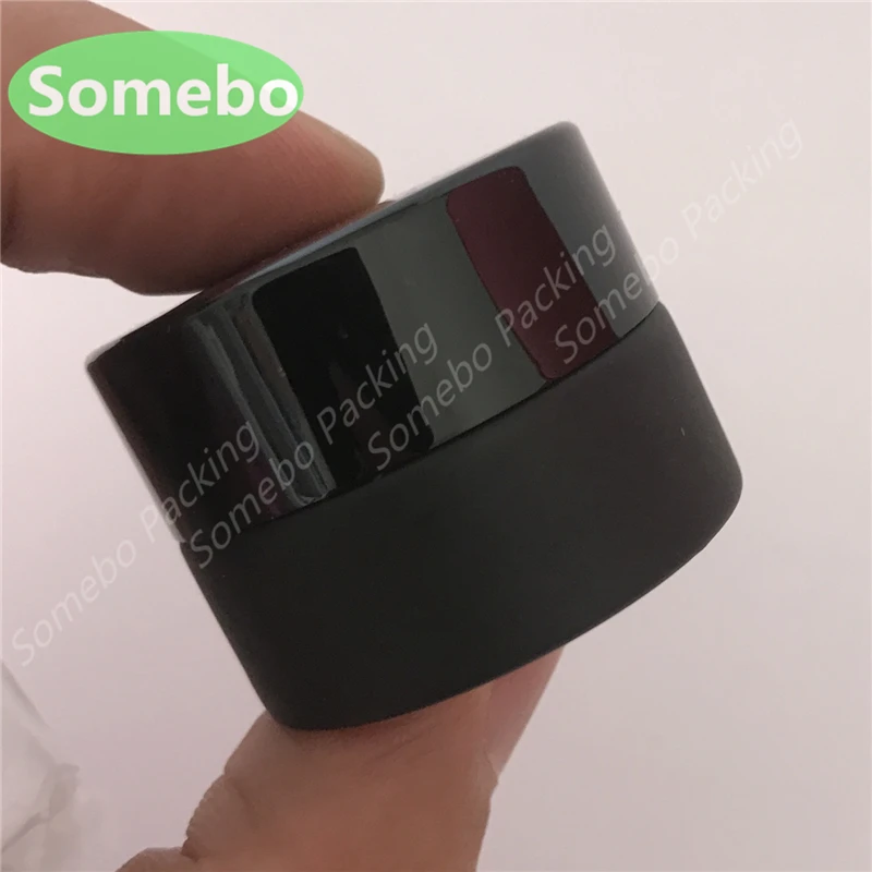 Матовая Черная Стеклянная банка 5 шт./Лот емкость для крема глаз бутылка упаковки