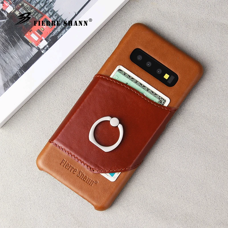 Роскошный чехол из натуральной кожи для Samsung S8 S10 e S20 S21 Note 20 Ultra 10 Plus 9 8 w/Чехол
