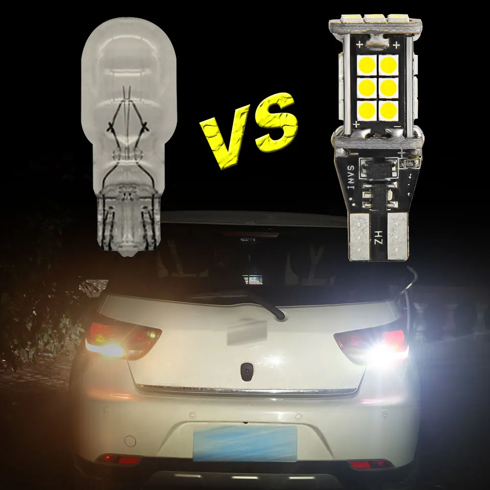 1 шт. T15 светодиодный 921 лампы заднего хода 1200LM 3030 SMD CANBUS безотказная Автомобильная