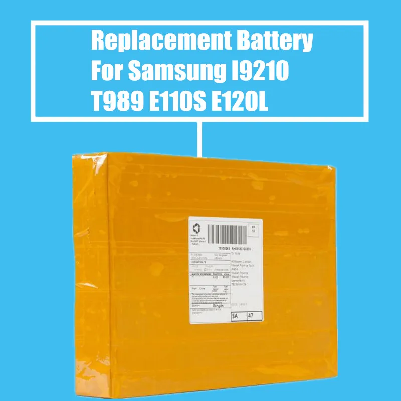 

50Pcs/Pack 1850mah Replacement Battery for Samsung E110S HD SII T989 I9210 E120L I727 I997 I9100HD High Quality