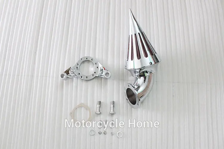 МОТОЦИКЛ хром Спайк Воздухоочиститель наборы Впускной фильтр для Harley CV