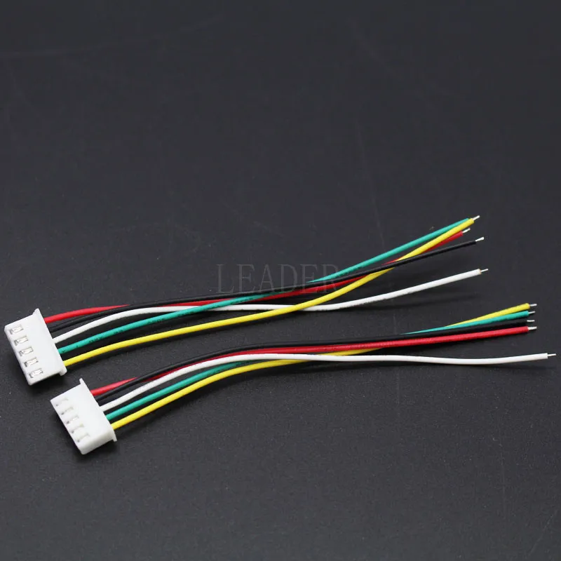 

100 pcs/lot JST XH 5S Lipo Balance Lead Extension Charge Wire 26AWG 100mm with Connector Pins