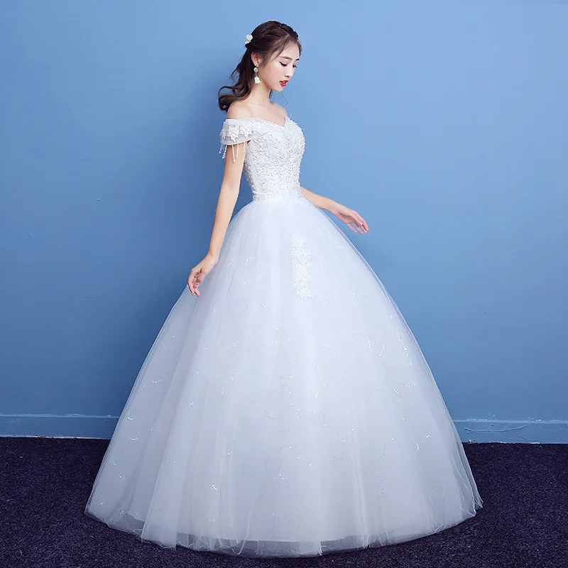 Роскошное бальное платье inofinn свадебное с кружевом винтажное Vestido De Novia Princesa