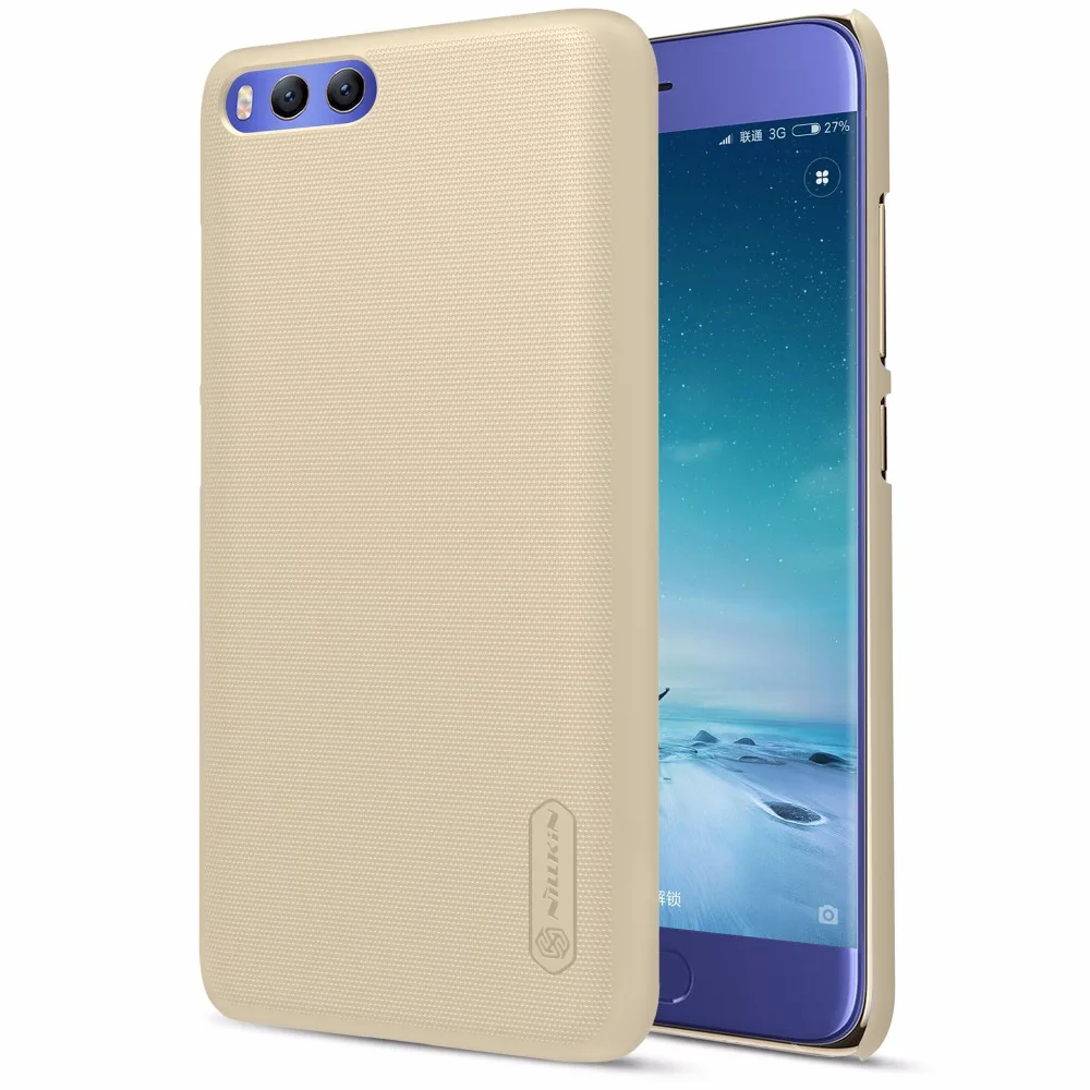 Для Xiaomi Mi 6 5,1" Nillkin супер матовый защитный жесткий чехол для задней панели ПК для Xiaomi Mi 6 Nilkin чехол для телефона - Цвет: Золотой