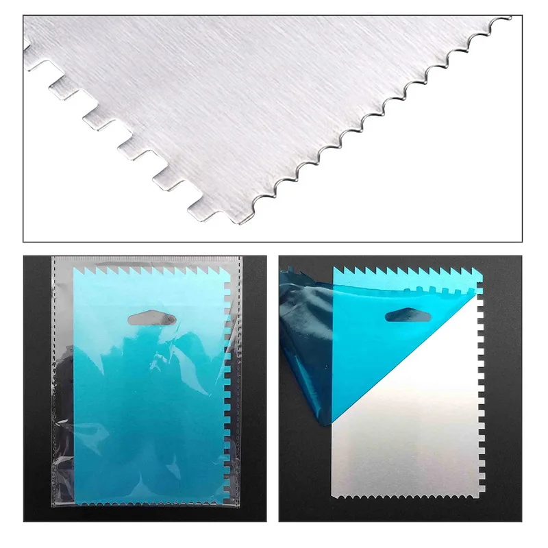 Расческа дизайн торт боковой скребок для льда глазурь Гладкий край набор