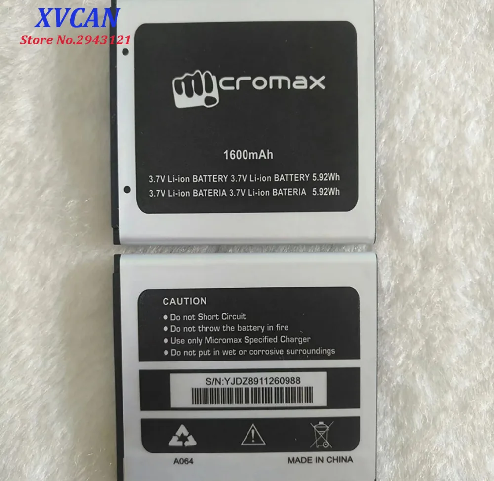 Высокое качество оригинальный для Micromax A064 мобильный телефон литиевая батарея