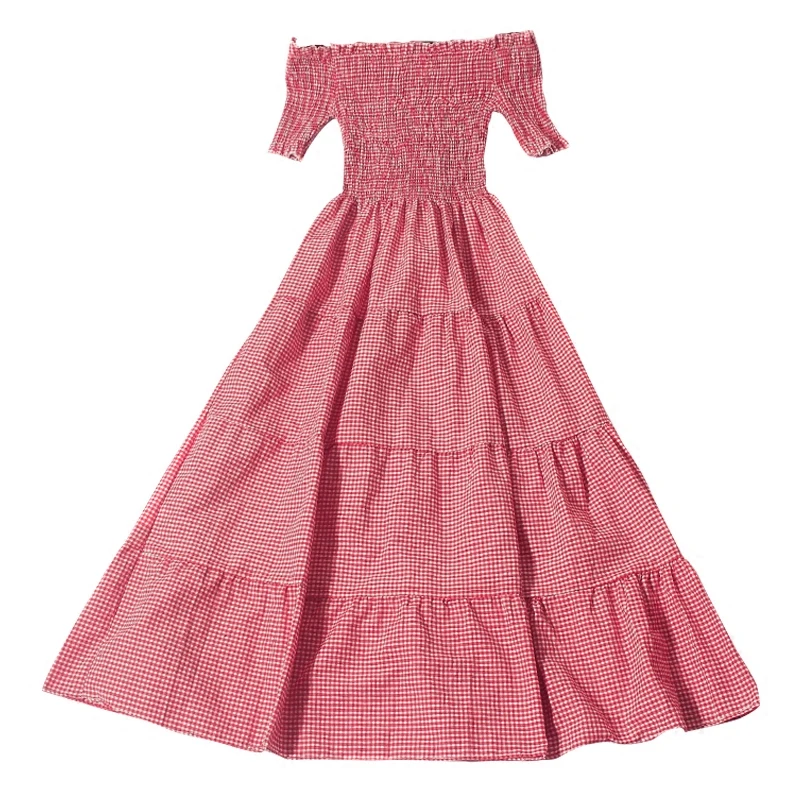 Новинка 2018 летнее женское платье с вырезом лодочкой элегантные плиссированные