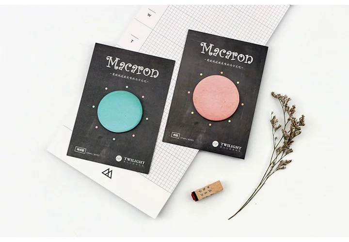 48 шт./партия, винтажный блокнот Macaron memo, Цветная Клейкая наклейка для торта, заметка, дневник, стикеры, офисные аксессуары, школьные принадлежности FM693