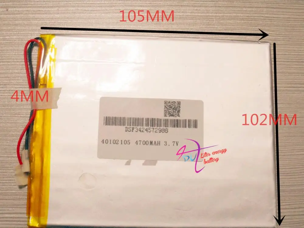1 шт. Аккумулятор 3 7 в 4700 мАч 40102105|battery tablet|battery tablet pctablet pc battery |
