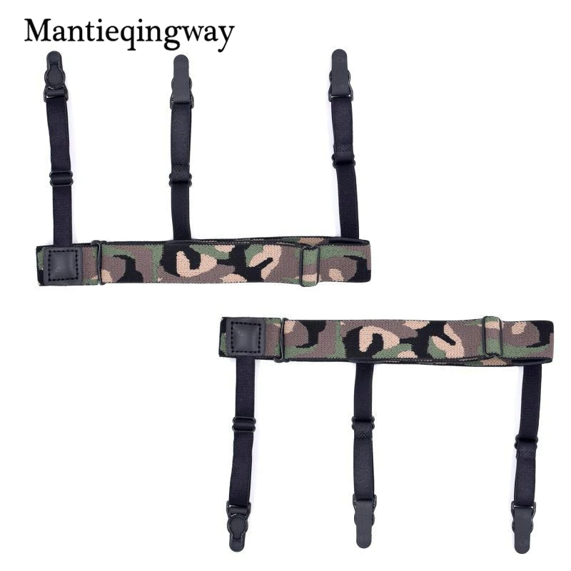 Mantieqingway камуфляж рубашки держатели для мужчин Wo s сексуальные подвязки мода