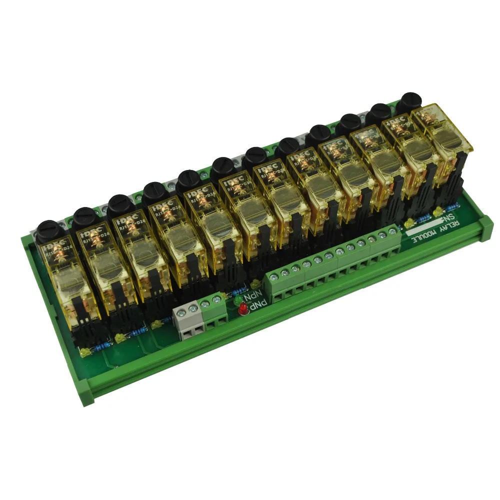 12 канальный 1 SPDT DIN рейка IDEC RJ1S с модулем реле интерфейса предохранителя|din mounting