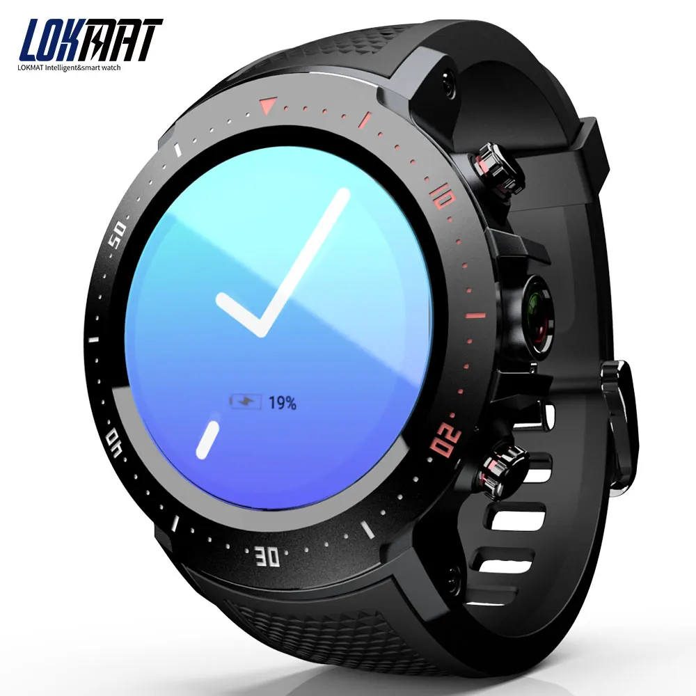 LOKMAT LK04 4G LTE умные часы для мужчин телефон smartwatch gps часы Nano SIM WiFi BT4.0 IP67 Водонепроницаемый сердечный ритм для Android iOS Новинка