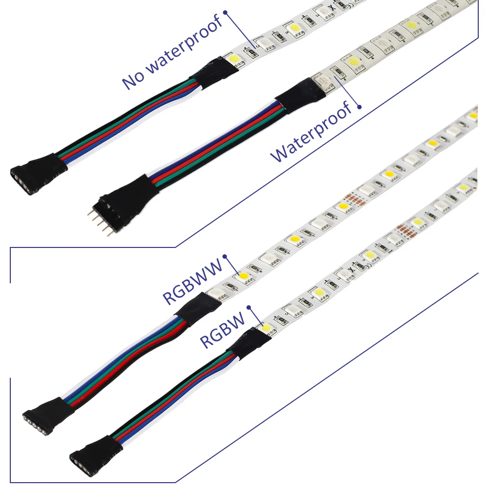 5050 СВЕТОДИОДНЫЕ Ленты RGBW DC12V Светодиодные Гибкие RGB + Белый/Теплый Белый красочные
