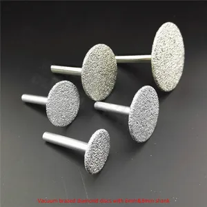 Алмазные диски DIATOOL, комплект из 1 диска с вакуумным паянием (25 мм + 30 мм + 35 мм + 40 мм + 50 мм) для резки, шлифования и гравировки