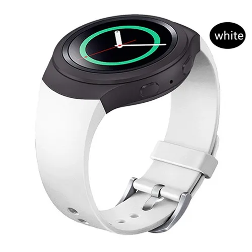 white OSRUI спортивный ремешок для samsung Galaxy gear S2 band R720 R730 Смарт-часы силиконовый браслет на запястье correa ремешок для часов - Цвет ремешка: white