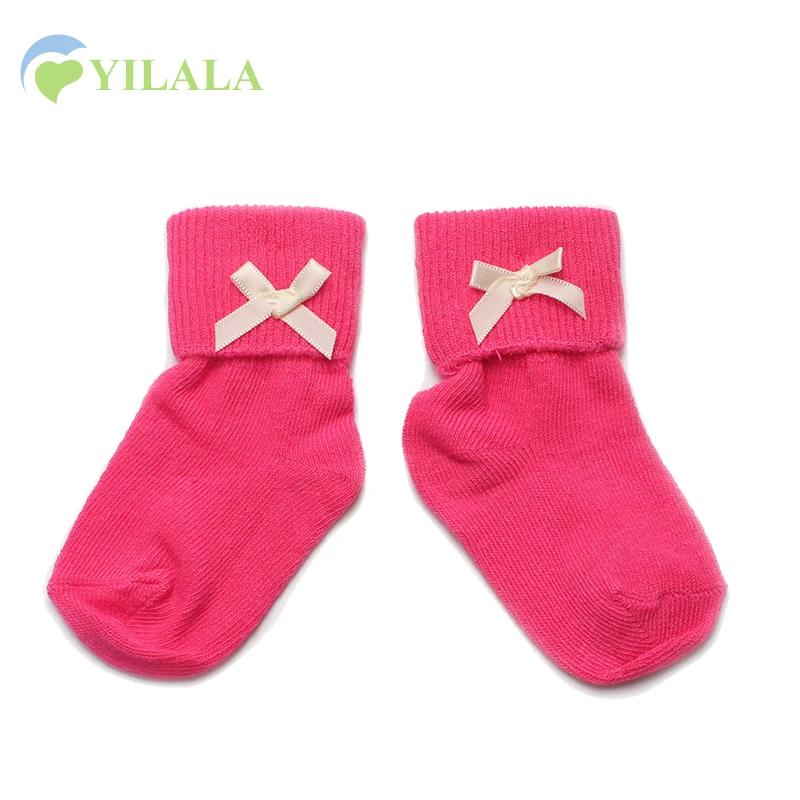 Lovely Bow Baby Socks Letter Cotton Breathable Boys Girls Solid Infant Sock Soft Anti Slip Props Clothing | Детская одежда и обувь