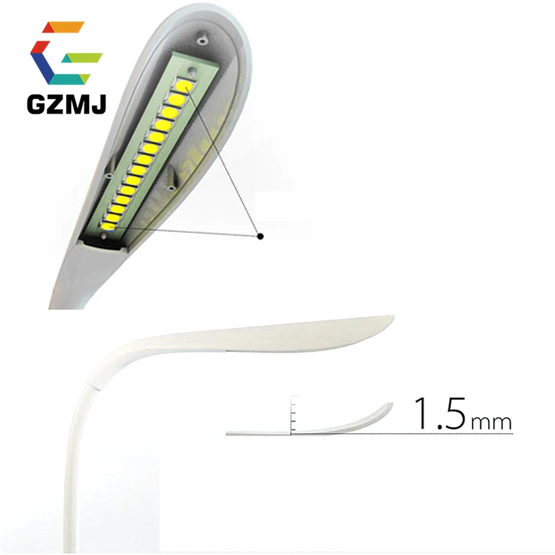 Светодиодная настольная лампа GZMJ с регулируемой яркостью складной светильник