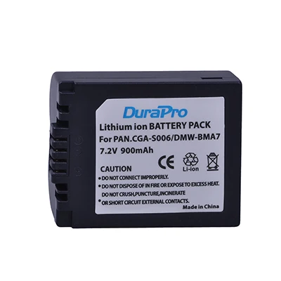 1 Battery 1 шт. DMW-BMA7 CGA-S006 900 мАч литий-ионный аккумулятор+ ЖК-USB зарядное устройство для Panasonic Lumix DMC FZ7 FZ8 FZ18 FZ28 FZ30 FZ35 FZ38 камера - Цвет: 1 Battery