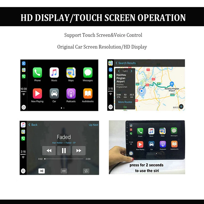 Sinairyu умная ссылка без проводов ключ для Apple CarPlay Android навигационного плеера мини USB