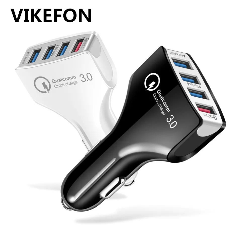 VIKEFON быстрое зарядное устройство 3 0 USB Автомобильное QC Универсальное