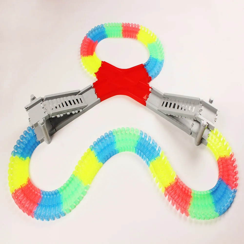 Волшебный трек чудесный светящийся гоночный DIY универсальные аксессуары рампа