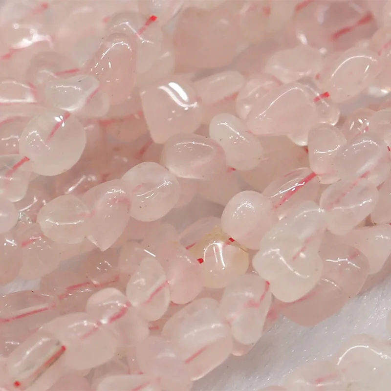Оптовая продажа со скидкой натуральные розовые кварцевые бусины из розового