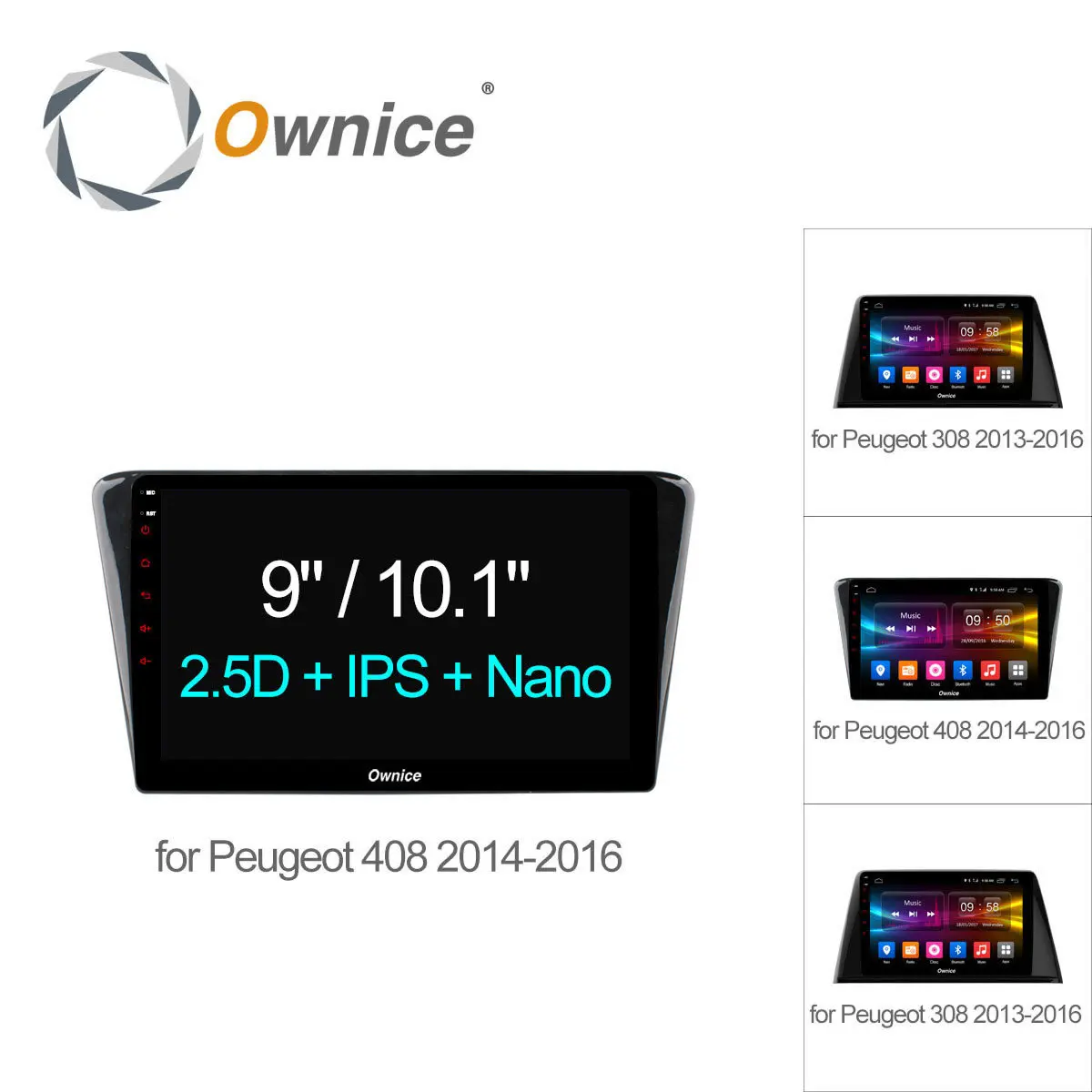 Ownice C500 1024*600 Android 6.0 Octa 8 core автомобильный Радио GPS navi-плеер для Peugeot 408 308 2014 2015 2016 32 г 4