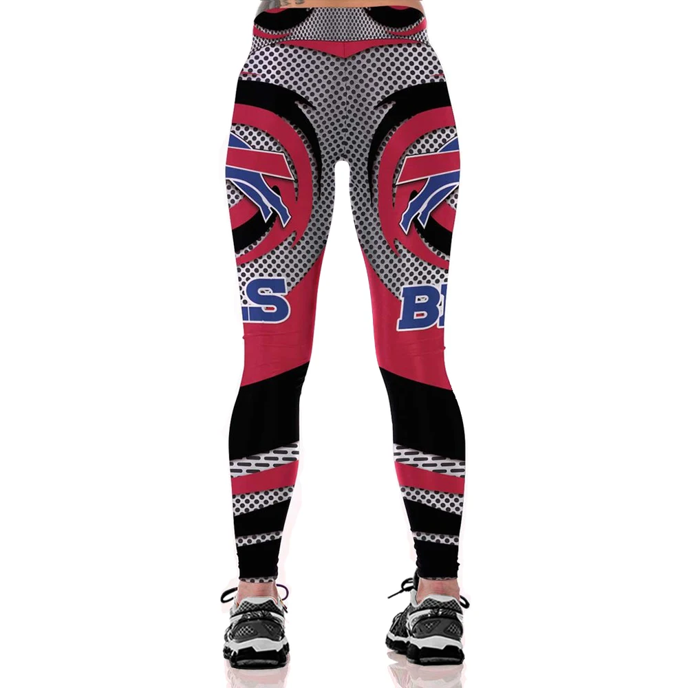 Цифровой printingelastic повседневные штаны розовый черный синий Письма Pattern Женщины