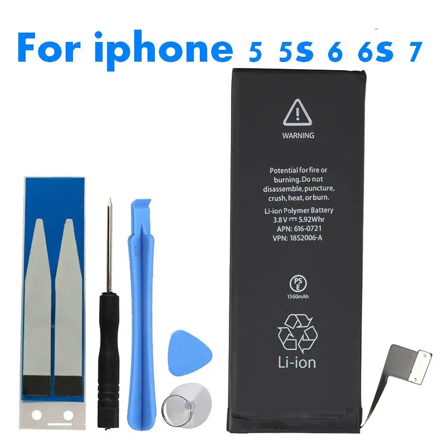Новинка 100% встроенная литиевая батарея для Apple iPhone 6S 6 7 мобильный телефон 5