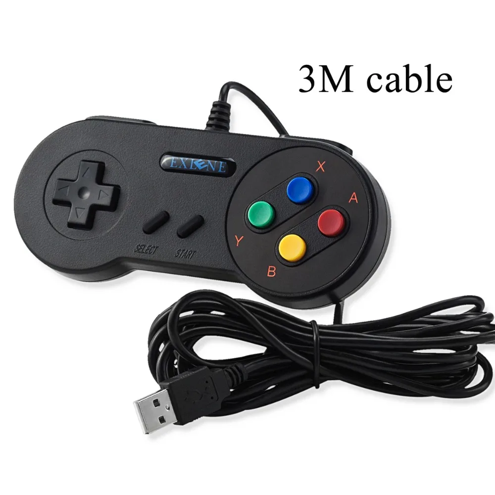 Exlene 3M проводной Snes USB контроллер супер классический геймпад SNES джойстик для ПК