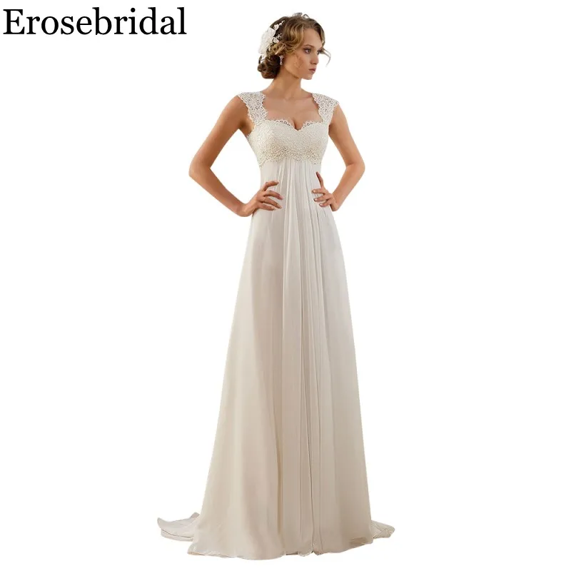 Erosebridal белый цвет слоновой кости свадебное платье новый дизайн 2018 Классическая