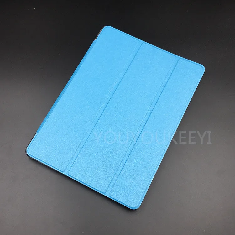 Blue Ультратонкий чехол для Teclast M20, 10,1 дюймов, планшет, тройной складной чехол-подставка для Teclast M20, мембрана из закаленного стекла на выбор - Цвет: Blue