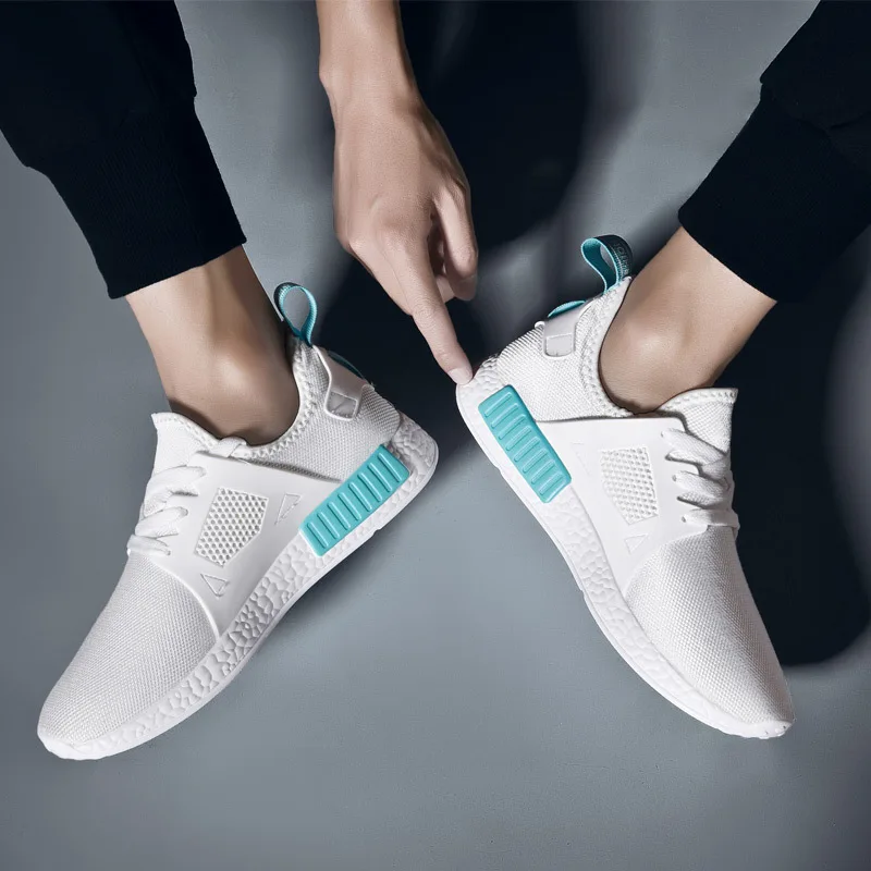 Лето 2019 tenis для мужчин S повседневные кроссовки calzado sapatos zapatos para air mocassim белый erkek