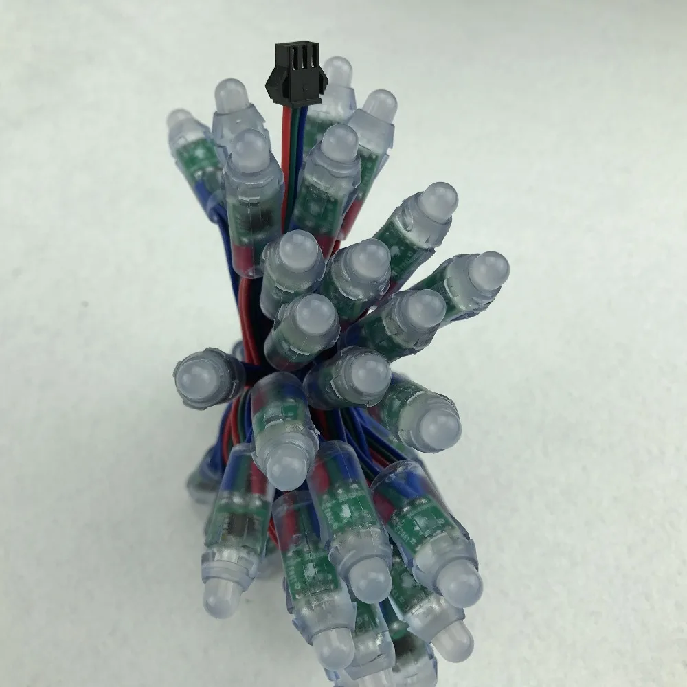 50 шт./компл. DC5V адресный 12 мм UCS8903 светодиодный умный пиксельный узел RGB