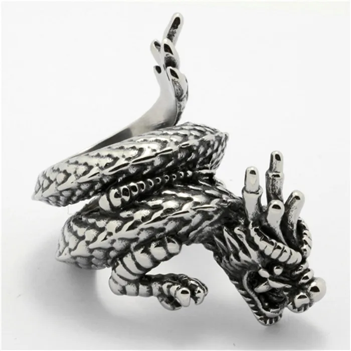 1 шт. кольцо с драконом из нержавеющей стали 316L|chinese dragon rings|dragon ringdesigner ring |