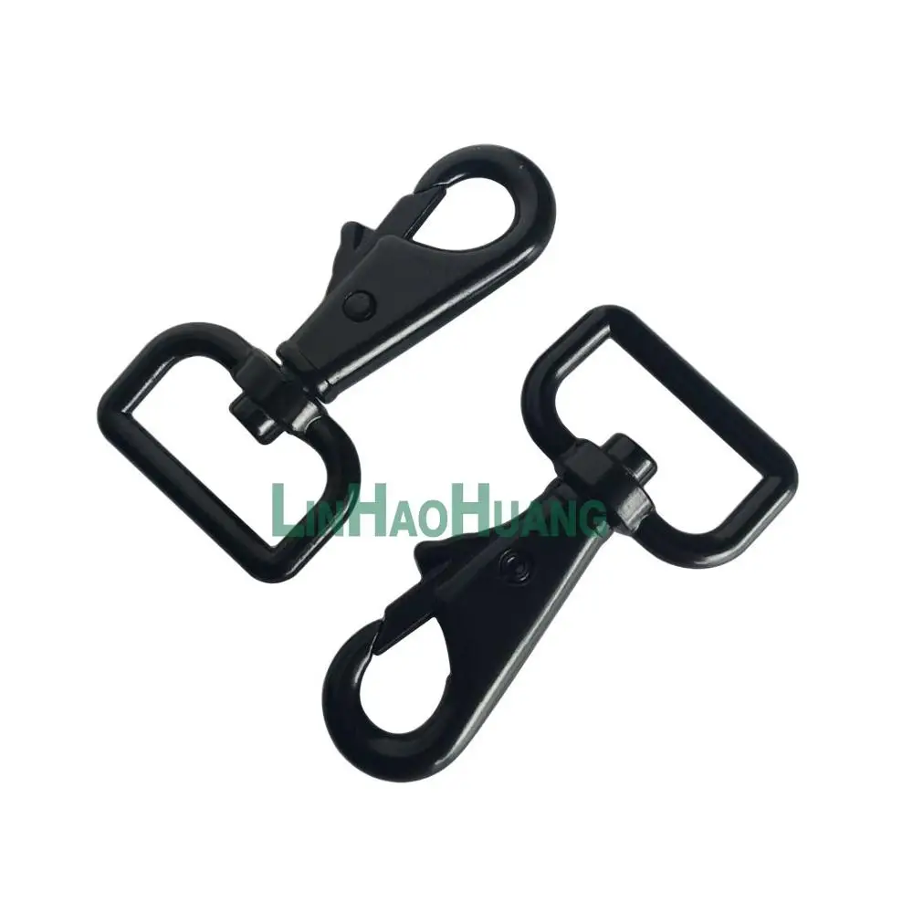 

20pcs/lot 25mm 0.98 inch matte black color Alloy Swivel Clasps Snap Key Hooks DIY Key Chain Ring Free Shipping