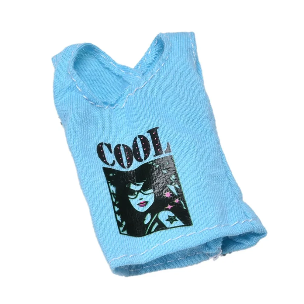 Лидер продаж 2 шт./компл. синий жилет белые брюки для кукол летняя крутая Одежда