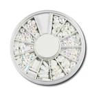 1 коробка 0,2 мм-4 мм плоская задняя половинчатая круглая жемчужина микс Ассорти шикарные жемчужные кабошоны драгоценные камни Сделай Сам Искусство ремесло Деко оптовая продажа жемчуга цвета слоновой кости