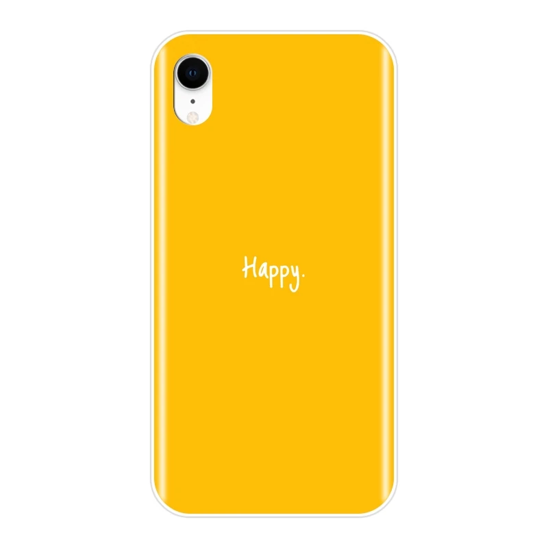 Задняя крышка для iPhone X XR XS MAX 8 7 6 S мягкий силиконовый желтый чехол с космическим