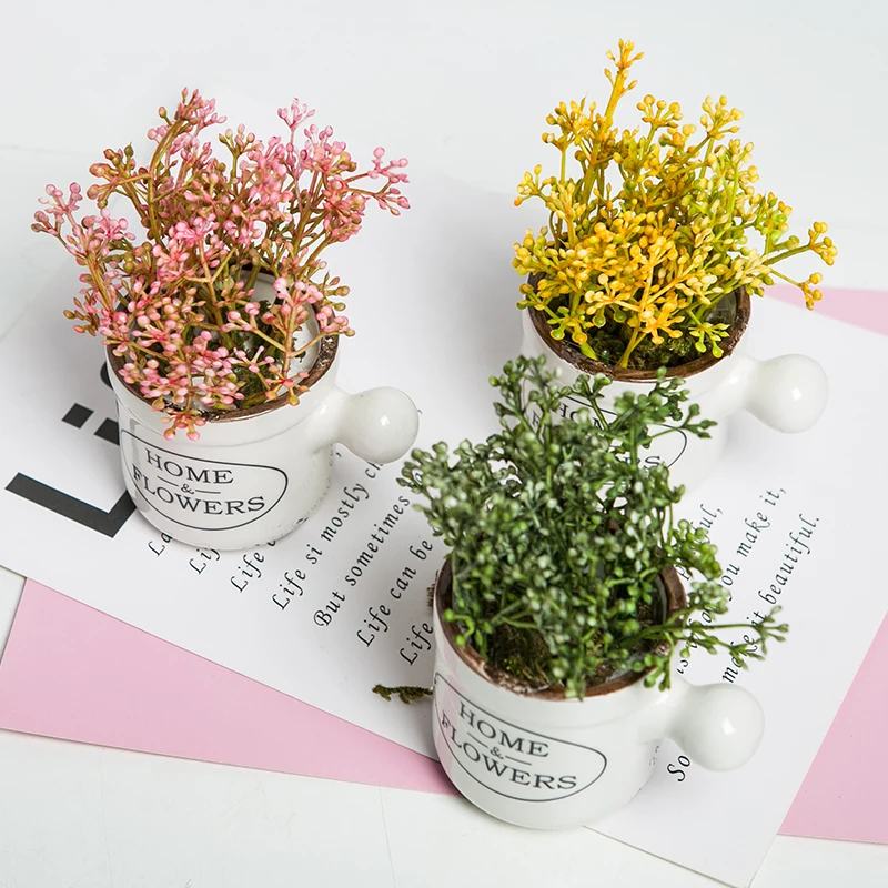 INS Artificial Flowers Decoration For Home Pastoral Style Wedding Decorations Office Living Room Showcase Ornaments | Дом и сад