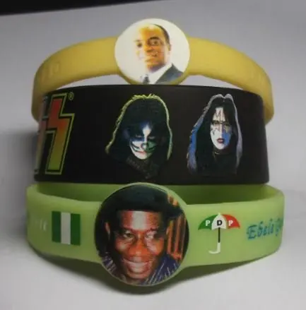 Пользовательские формы резиновые силиконовые браслеты EG WBSP01