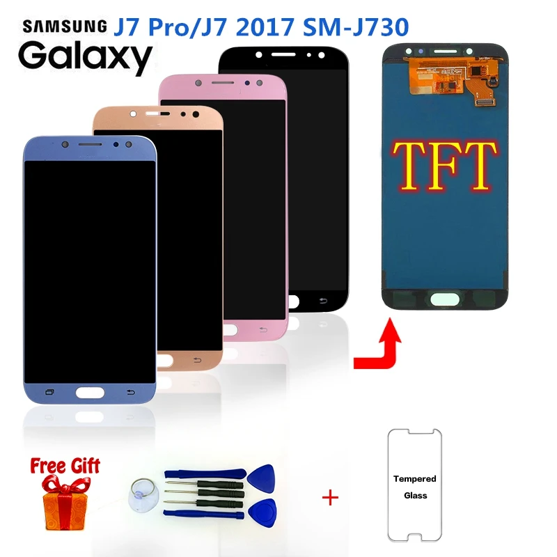 ЖК экран для SAMSUNG J7 Pro 2017 J730 сменный Samsung Galaxy J730G J730GM|Экраны мобильных телефонов| |